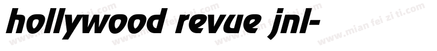 hollywood revue jnl字体转换